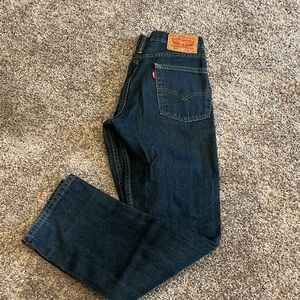 Levi's Men's Dark Blue Straight Jeans, Size 30 x 30